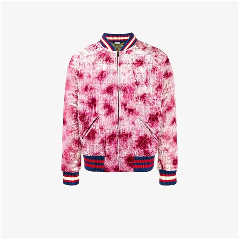 gucci ufo pink velvet bomber|gucci bomber track jacket.